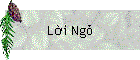 Lời Ngỏ